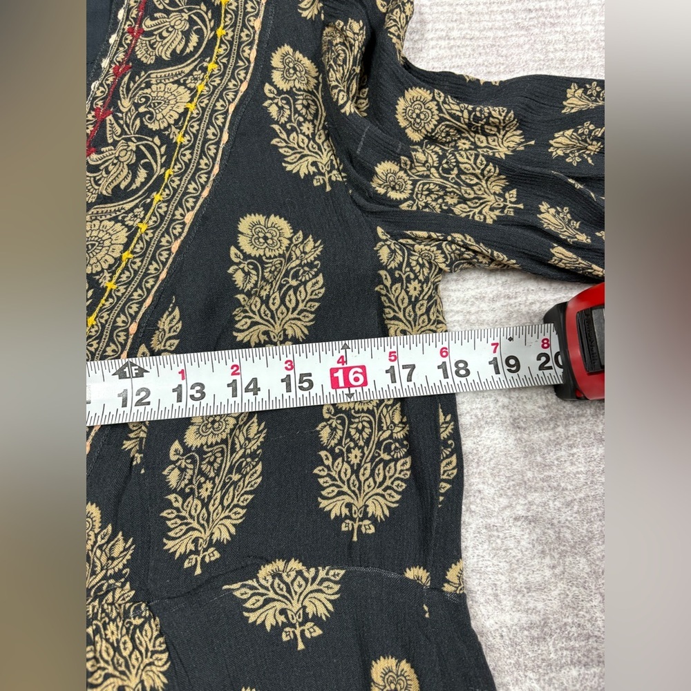 Maeve Anthropologie Avalon Dress Women XS Oversized Boho Shift Gypsy Festival - Picture 5 of 12